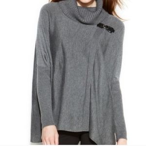 Calvin Klein Wrap Cowl Buckle Sweater SZ.L\XL NWT